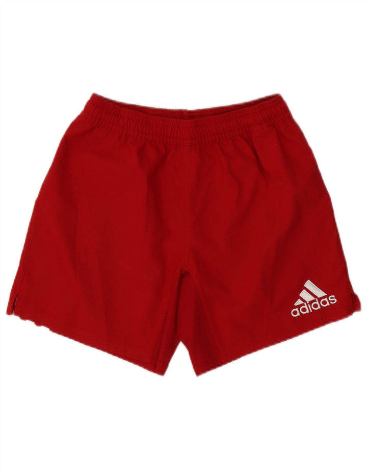 Женские спортивные шорты Adidas Climacool с графическим принтом UK 8, маленькие, красные, из полиэстера