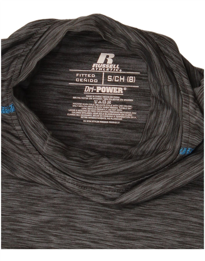 Топ Russell Athletic для мальчиков с длинными рукавами, 7–8 лет, маленький серый в крапинку