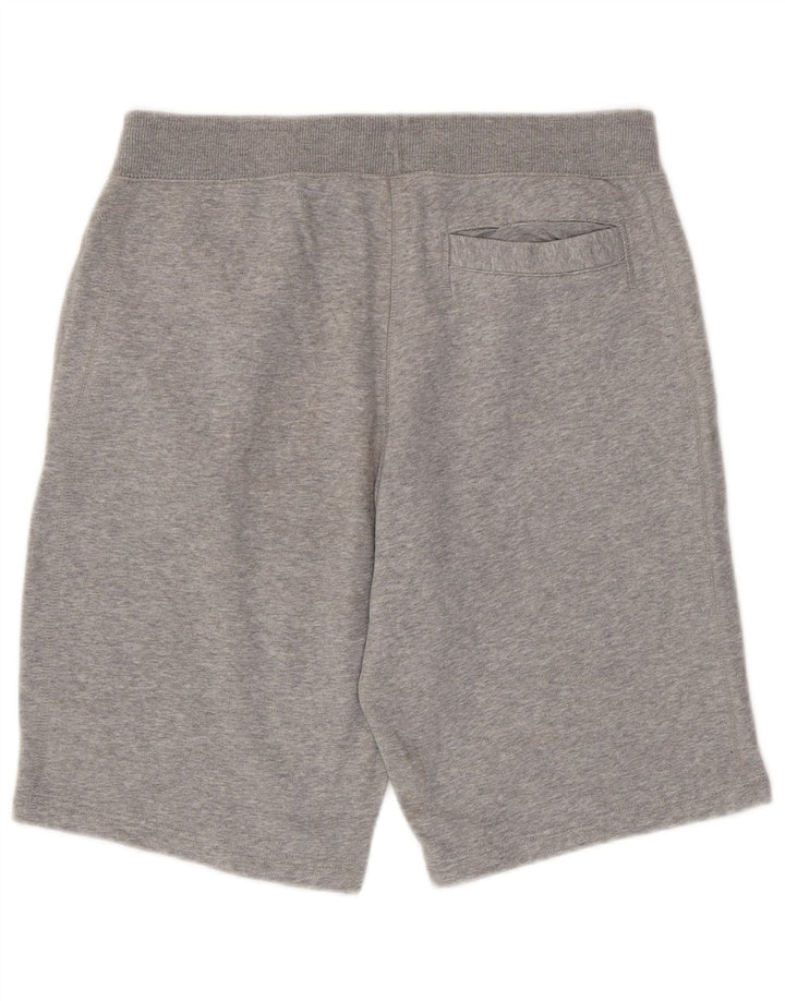 Мужские спортивные шорты CONVERSE из хлопка среднего серого цвета в крапинку