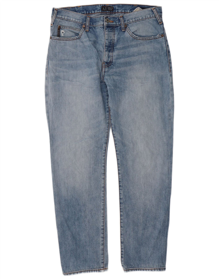 Мужские прямые джинсы ARMANI W34 L30 Синие