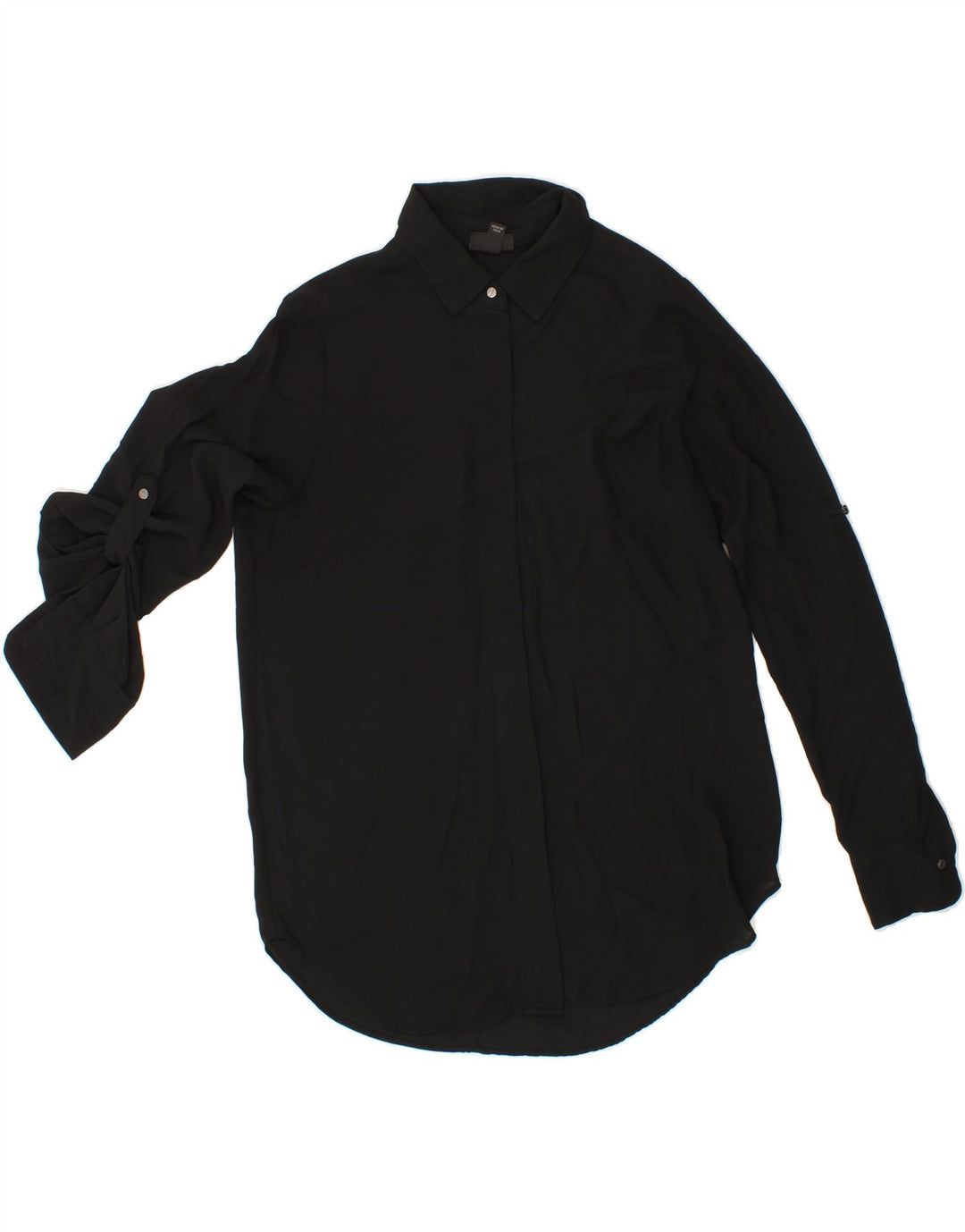 MOSSIMO Womens Shirt Blouse UK 10 Small Black Polyester Vintage Mossimo and Second-Hand Mossimo from Messina Hembry 