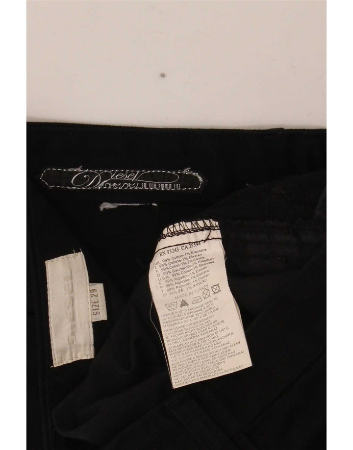 Женские узкие джинсы Diesel W29 L32, черный хлопок