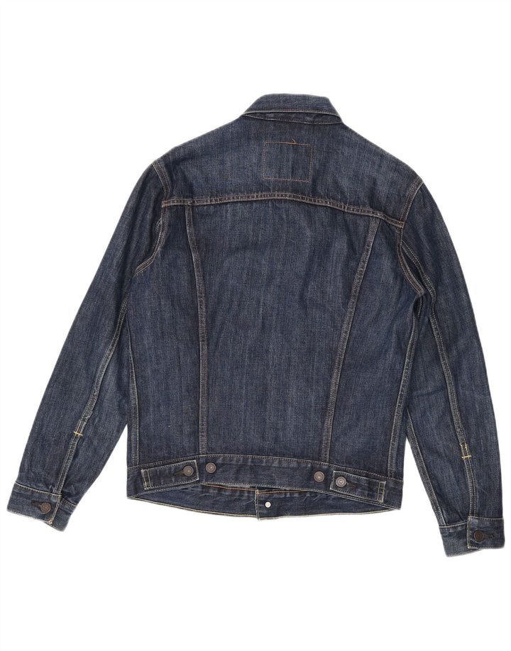 Мужская джинсовая куртка Levi's UK 36, маленькая, темно-синяя, хлопок