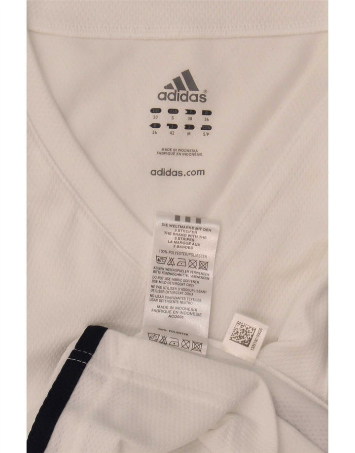 Женский жилет Adidas Climalite Top UK 10, маленький белый полиэстер