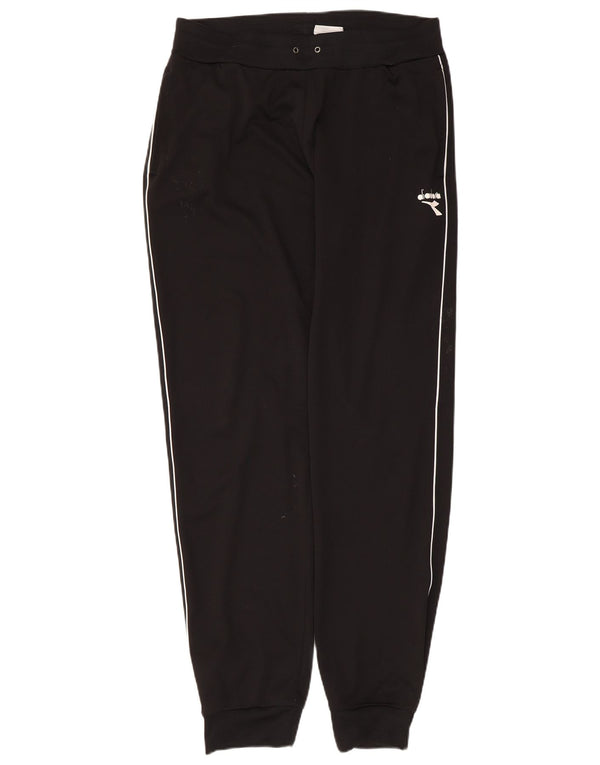 Diadora Mens Tracksuit Trousers Joggers UK 42 Large  Black Polyester