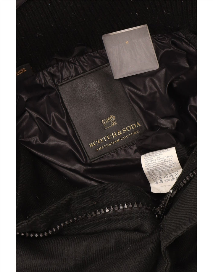 Мужская утепленная куртка Scotch & Soda UK 38, средний черный нейлон