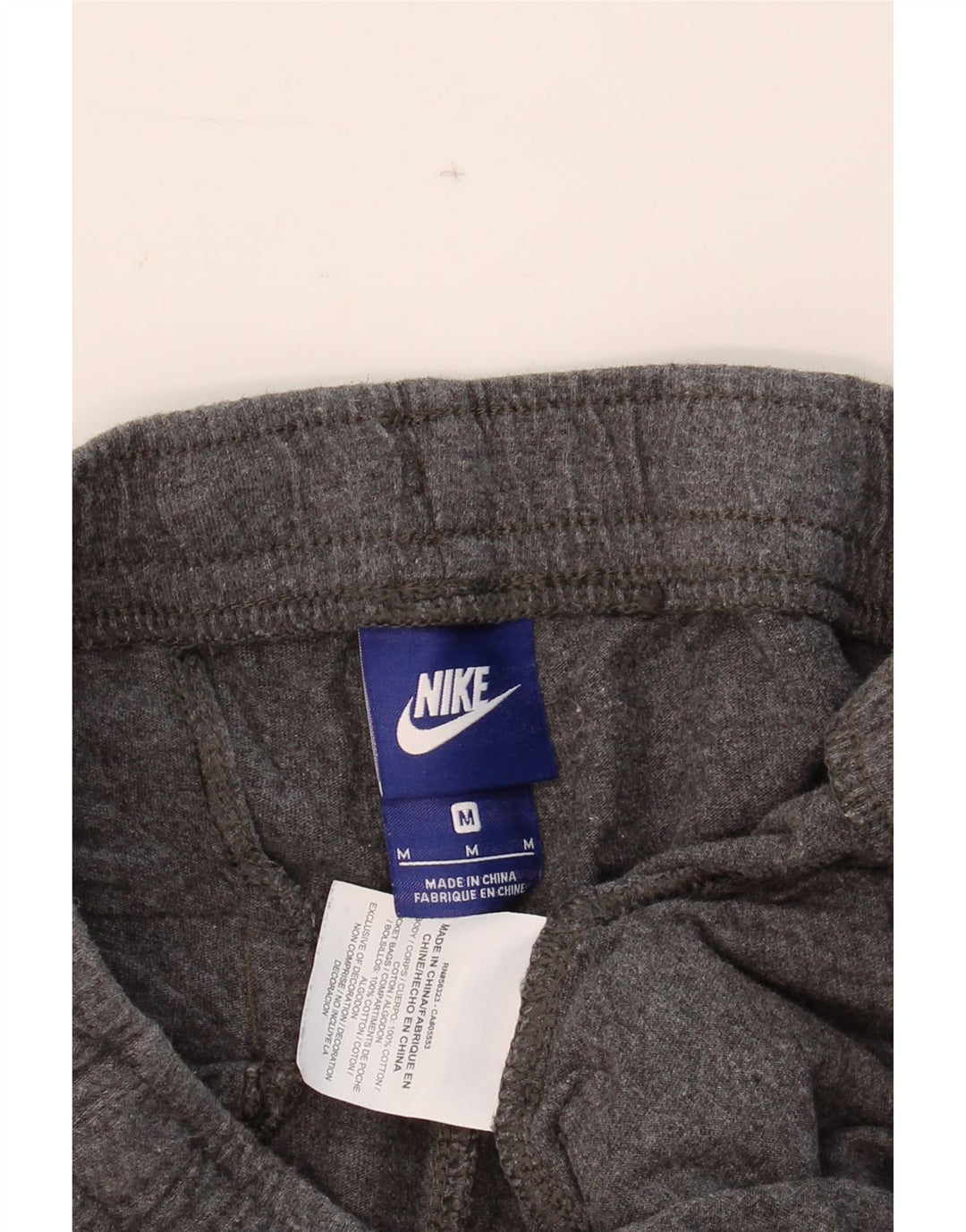 NIKE Mens Tracksuit Trousers Medium  Grey Cotton Vintage Nike and Second-Hand Nike from Messina Hembry 