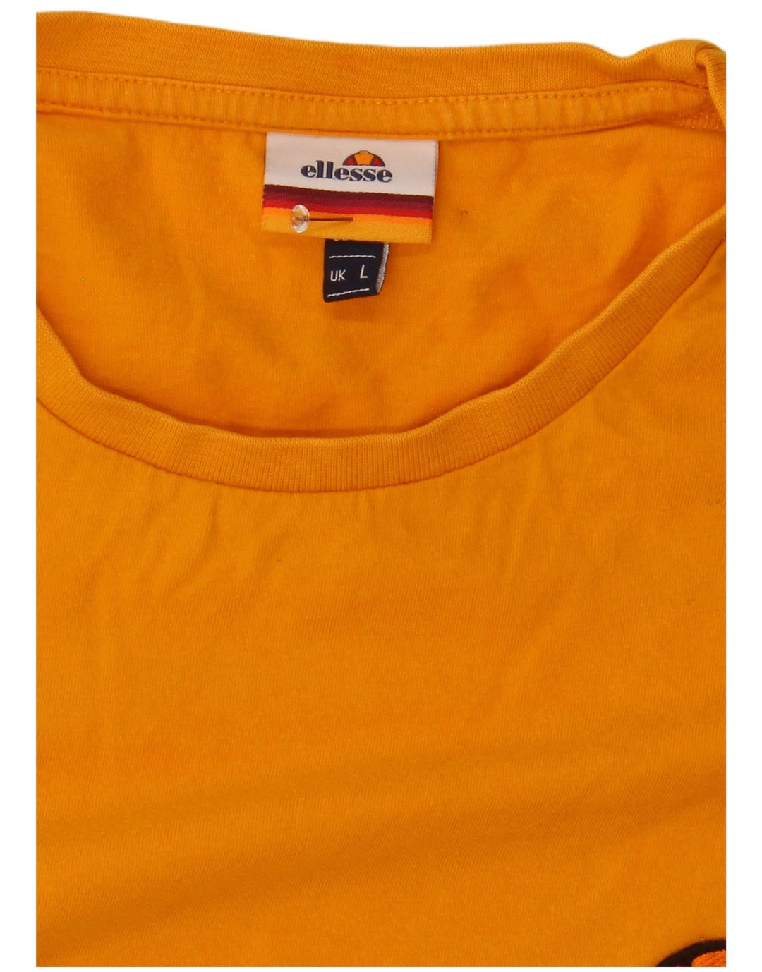Мужская футболка Ellesse, большая, желтая, с цветными блоками