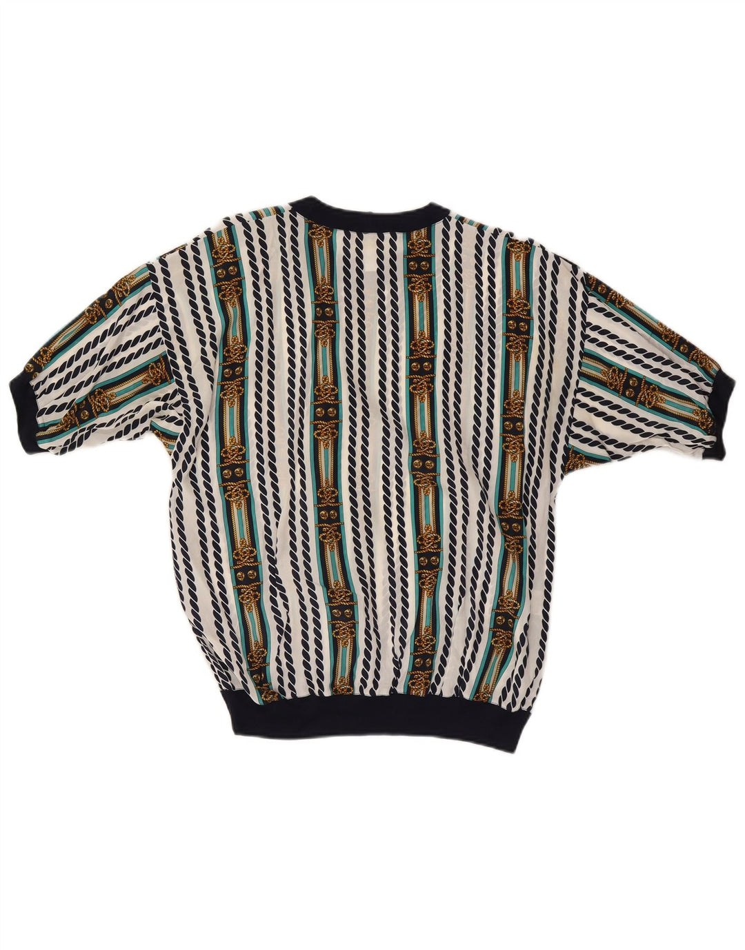 Женская блузка ENNEDI Top UK 12, средний размер, белая полоска из ацетата