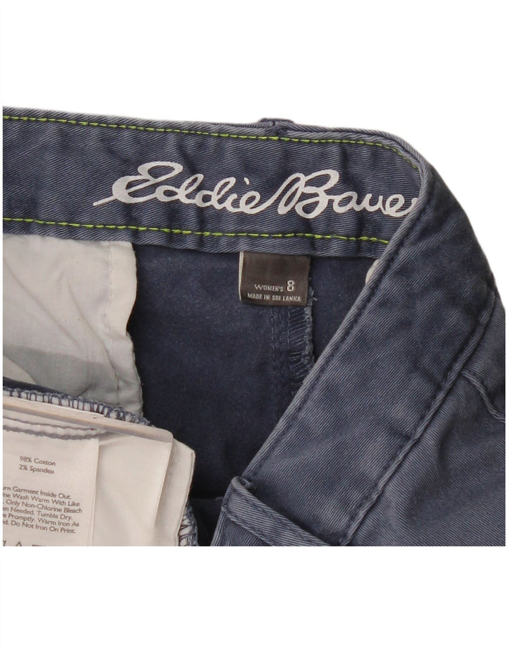 Eddie Bauer Женские брюки-чиносы-бойфренды США 8 Средний W34 L30 Темно-синие