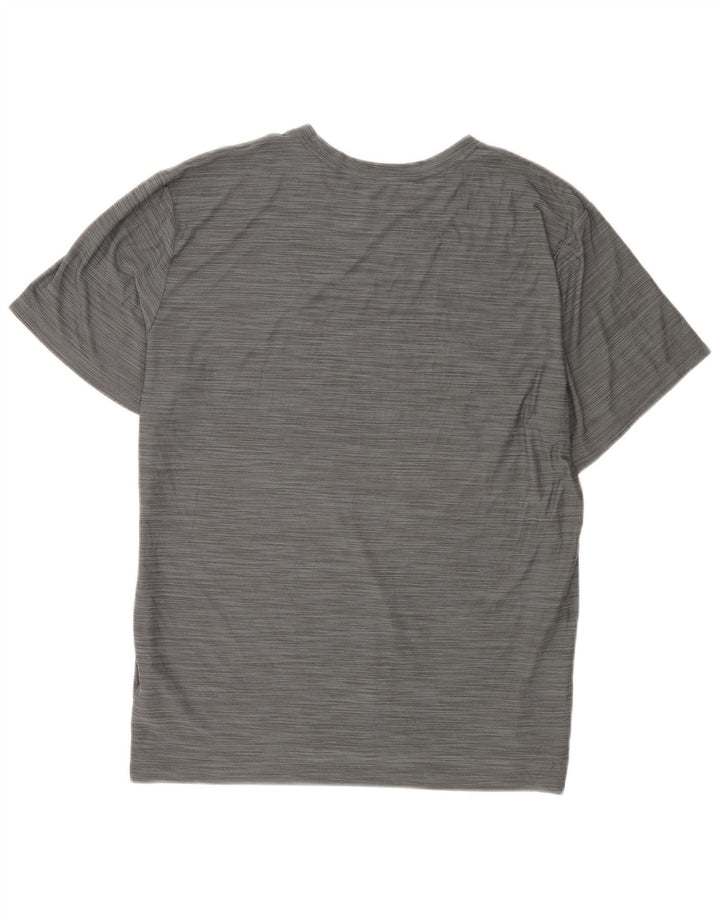 Мужская футболка Nike Dri Fit Top XL, серый полиэстер с крапинками