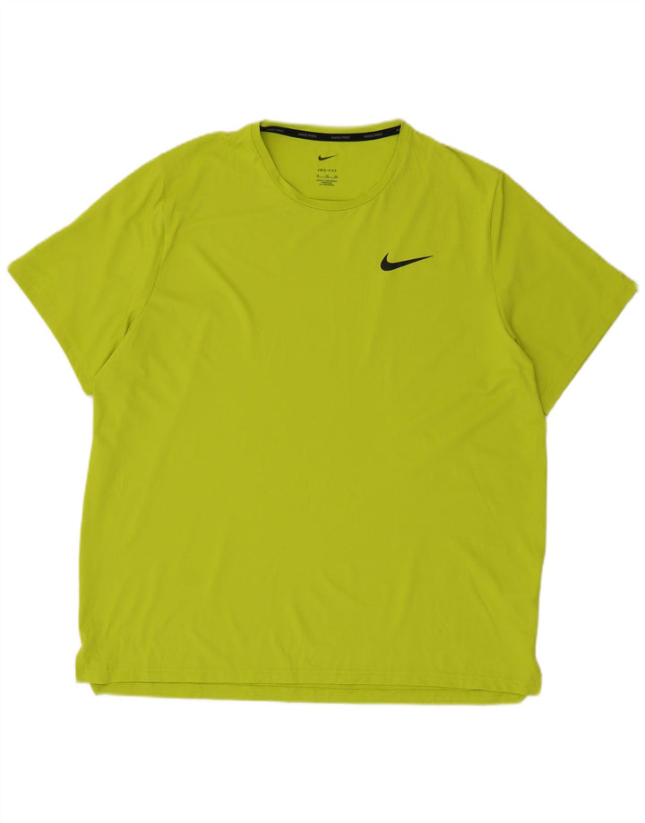 Мужская футболка Nike Dri Fit Top XL, зеленый полиэстер