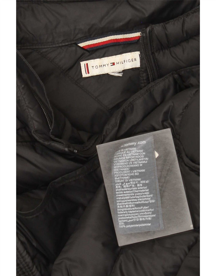 Женская стеганая куртка Tommy Hilfiger UK 20 2XL черная из полиамида
