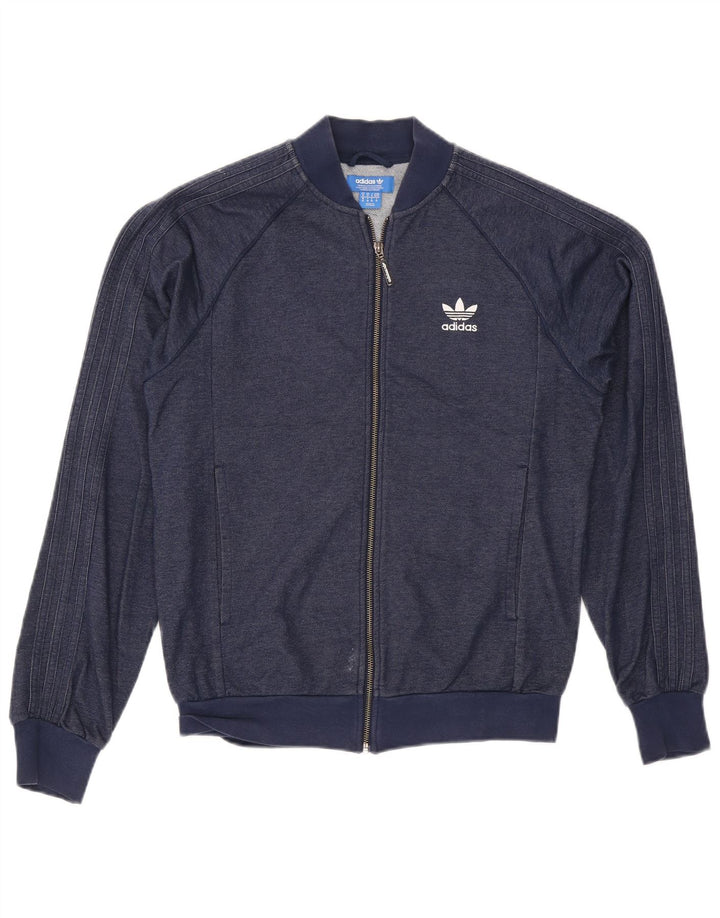Мужской спортивный костюм Adidas, верхняя куртка, средний темно-синий, хлопок