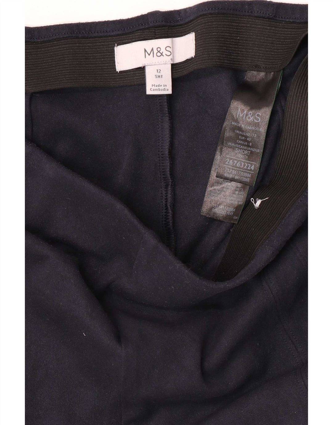 Женские леггинсы Marks & Spencer UK 12, средний темно-синий, полиэстер