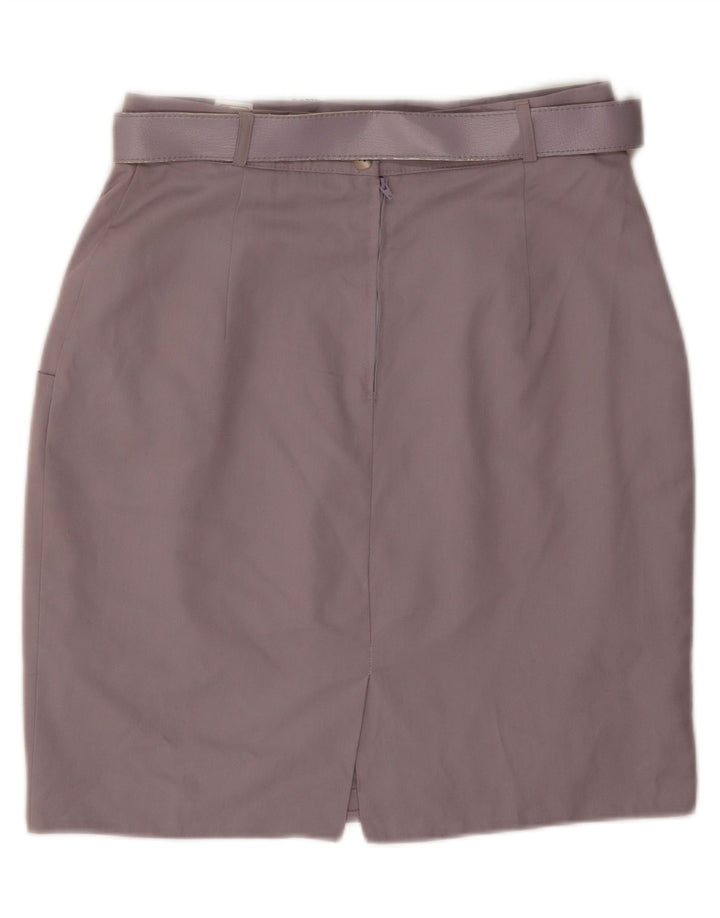 ST. BERNARD Womens Pencil Skirt UK 16 Large W30 Purple Polyester