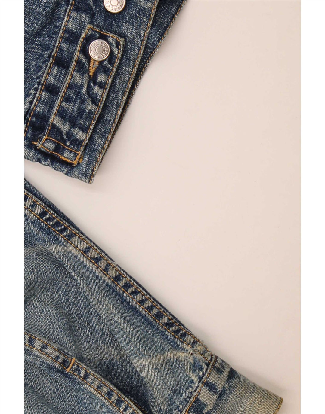 Джинсовая куртка Diesel для мальчиков 11-12 лет, XL, синяя, хлопок