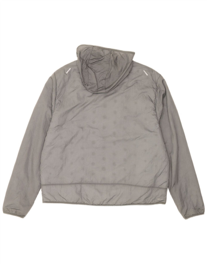 Мужская утепленная куртка с капюшоном Nike UK 42 XL, серый нейлон