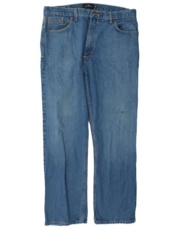 Мужские прямые джинсы Marks & Spencer Blue Harbour W36 L31, синий хлопок
