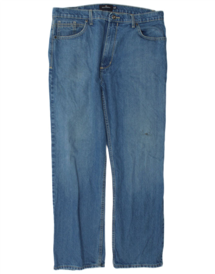 Мужские прямые джинсы Marks & Spencer Blue Harbour W36 L31, синий хлопок