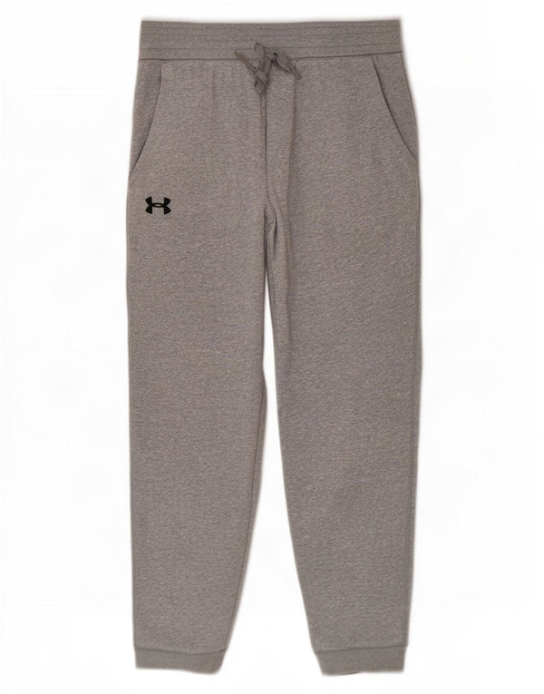 Мужские спортивные брюки Under Armour, джоггеры, большой серый хлопок с крапинками