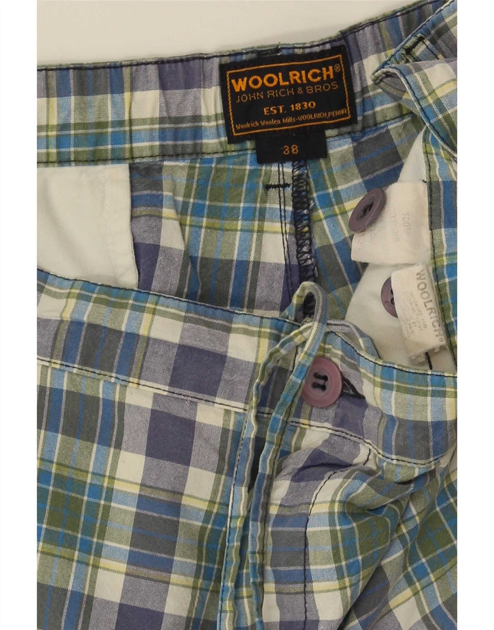 Мужские шорты чинос Woolrich стандартного размера W38 XL, разноцветный хлопок в клетку