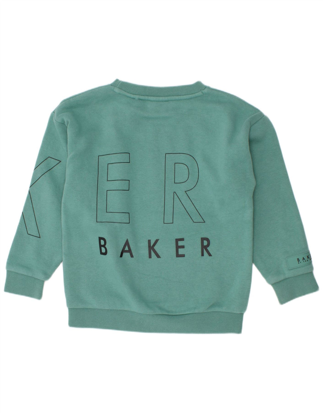 Свитшот с рисунком Ted Baker для мальчиков 4–5 лет, зеленый хлопок