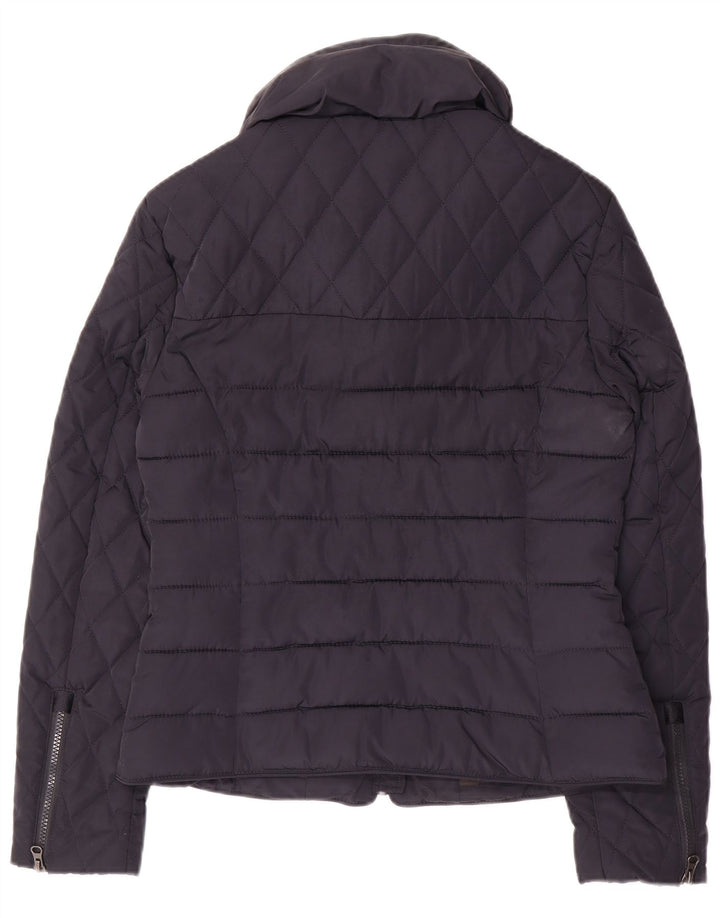 Женская стеганая куртка Superdry UK 14, средний темно-синий, полиэстер
