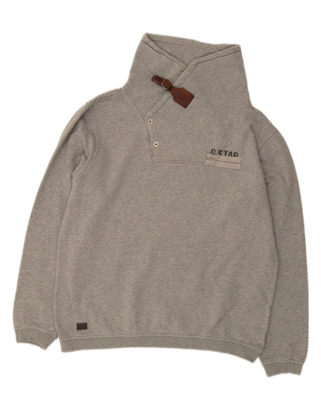G-STAR Mens Sweatshirt Jumper 2XL Grey Cotton Vintage G-Star and Second-Hand G-Star from Messina Hembry 