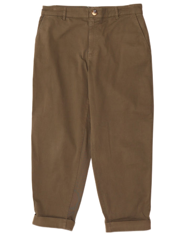Женские зауженные брюки-чиносы Zara EU 42, большие W32 L26, хаки