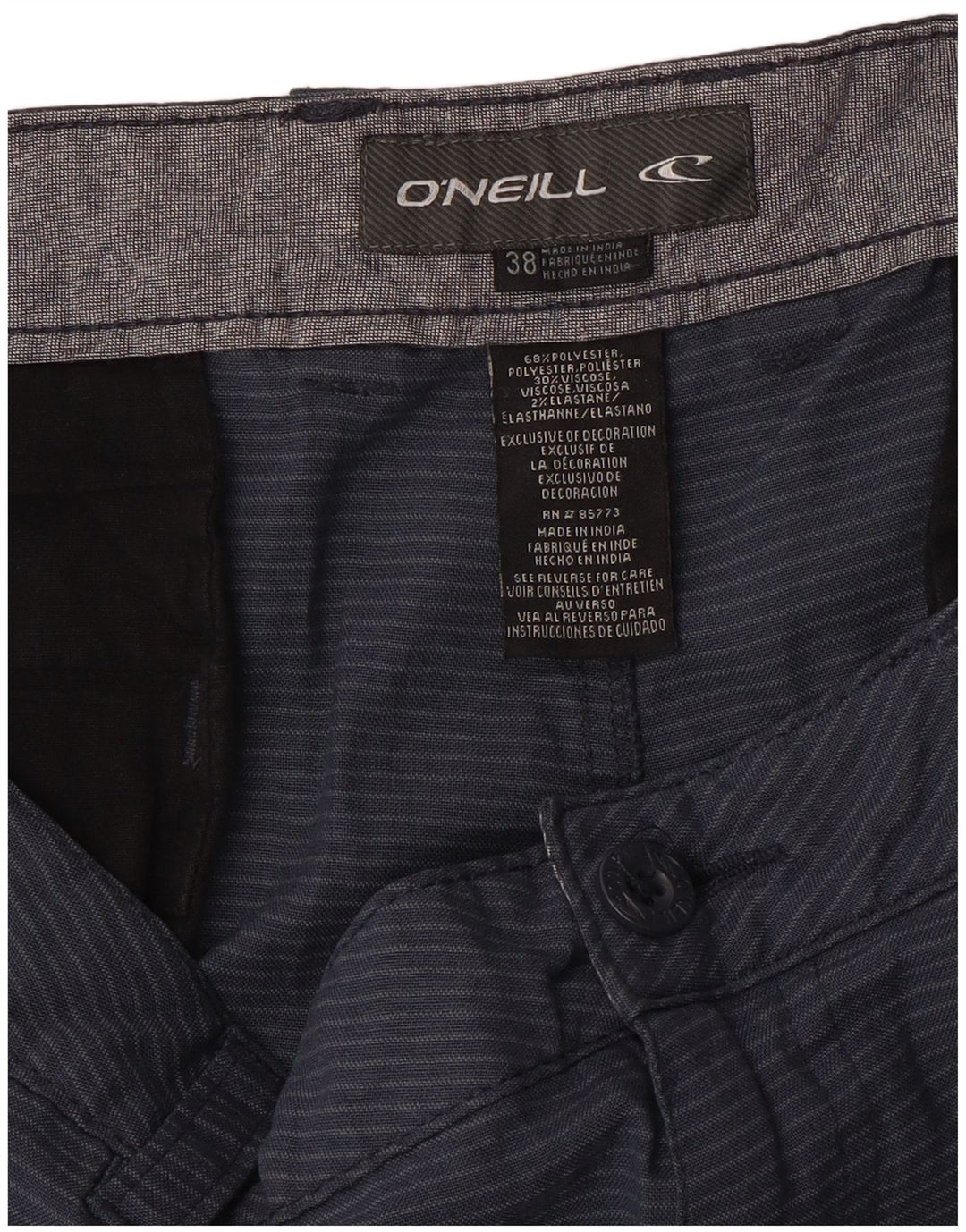 Мужские шорты чинос O'Neill W38 XL темно-синие в тонкую полоску из полиэстера