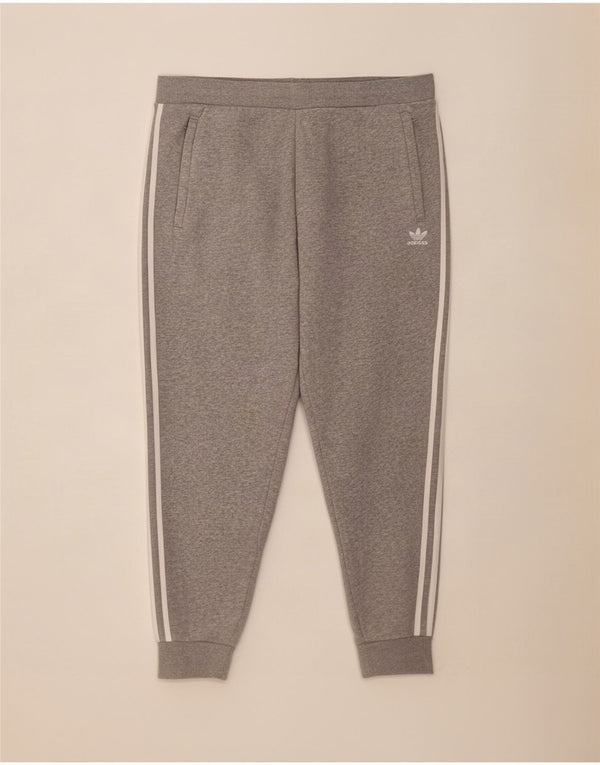 Женские спортивные костюмы Adidas Брюки-джоггеры UK 18 XL Серый хлопок