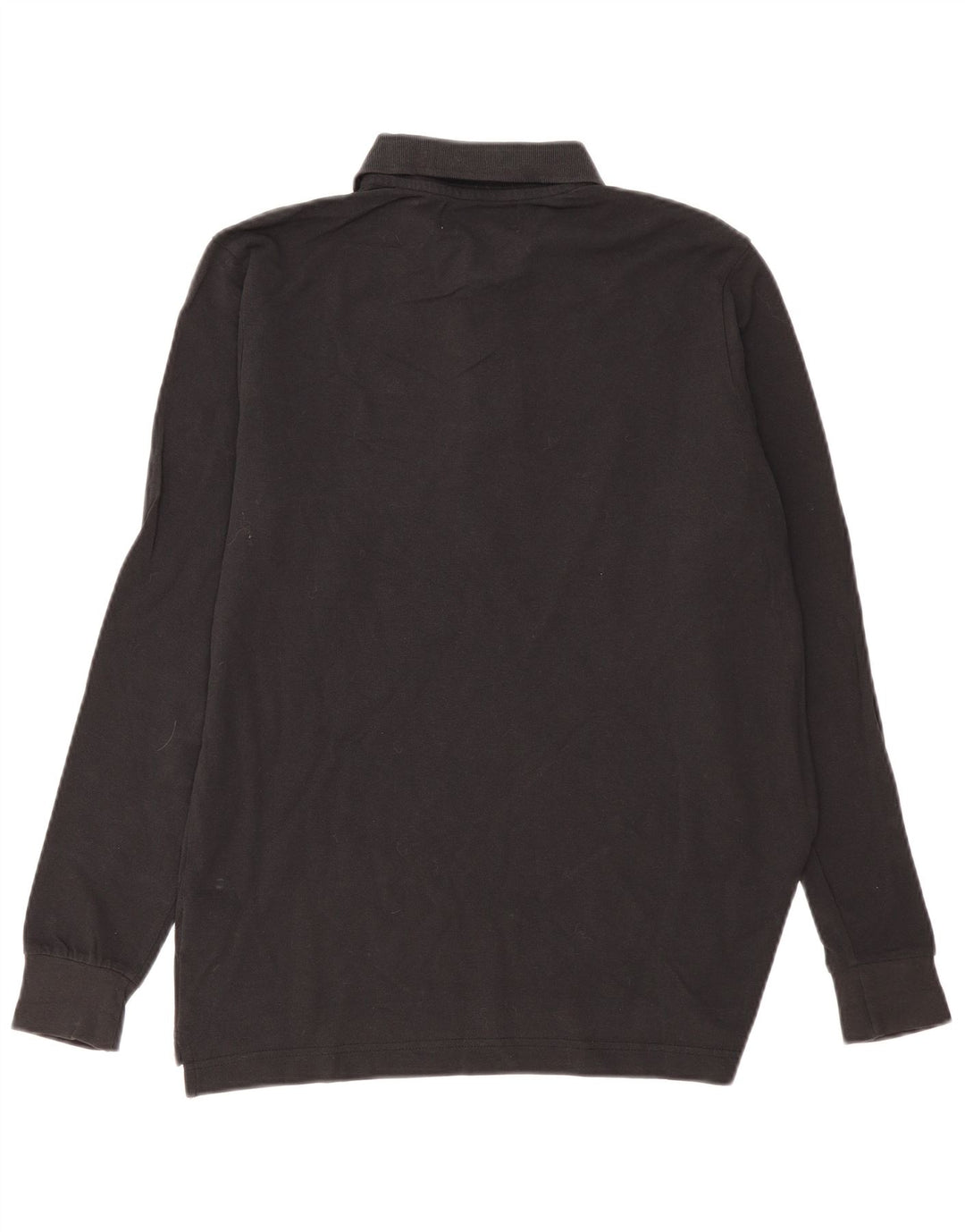 Мужская рубашка поло Kappa с длинным рукавом, маленькая черная, хлопок