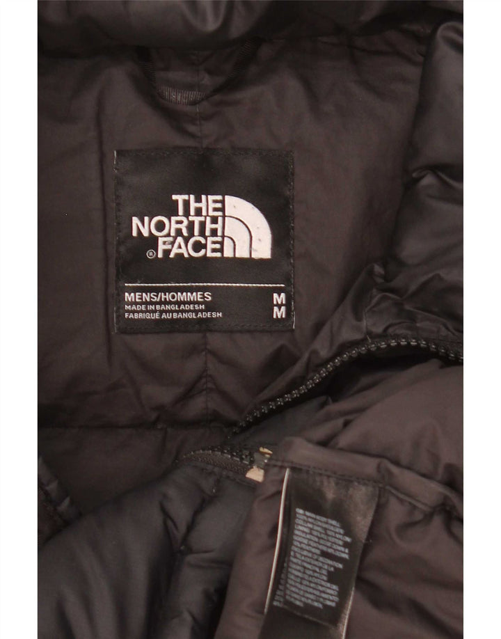 Мужская стеганая куртка The North Face UK 38, средний черный нейлон с цветными блоками