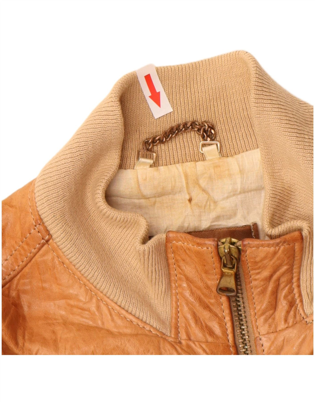 Daniele Alessandrini Женская кожаная куртка IT 42 Medium Brown Leather