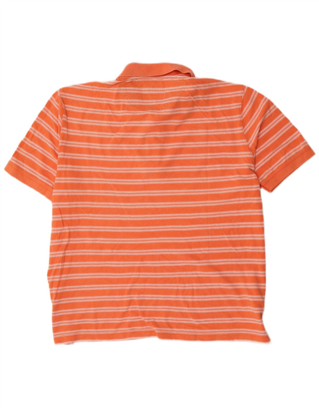 Мужская рубашка поло Massimo Dutti 2XL оранжевая полоска