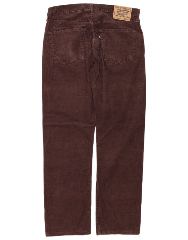 Мужские прямые вельветовые брюки Levi's 551 W34 L31 коричневые, хлопковые