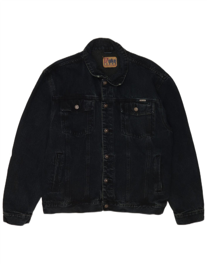Мужская джинсовая куртка Duke UK 42 XL, темно-синяя, хлопковая, классическая