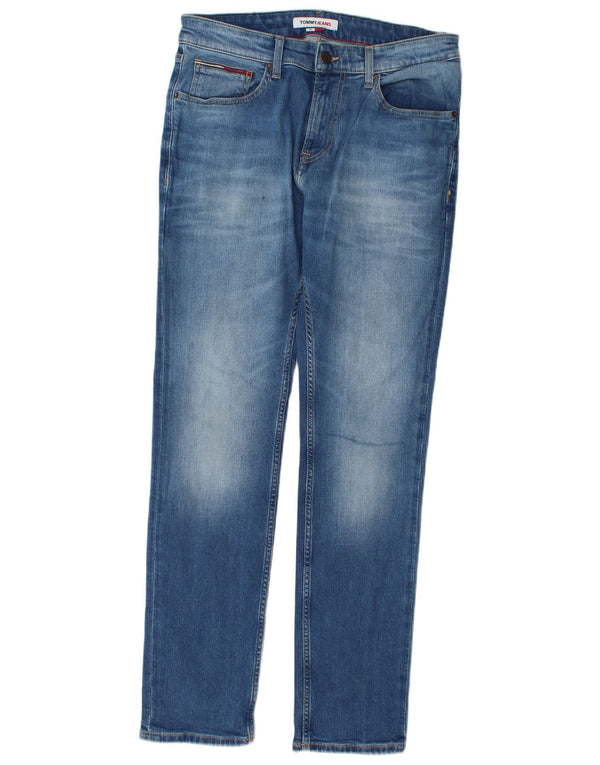 Мужские узкие джинсы Tommy Hilfiger W32 L32 синие, хлопок