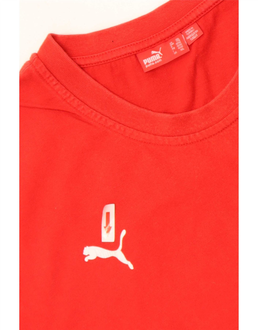 Мужская футболка с рисунком Puma 2XL, красный хлопок