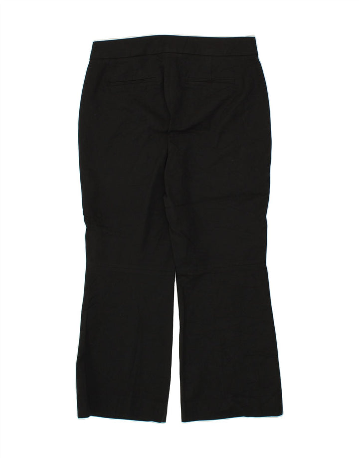 J. CREW Womens Hayden Bootcut Casual Trousers US 8 Medium W32 L25 Black Vintage J. Crew and Second-Hand J. Crew from Messina Hembry 