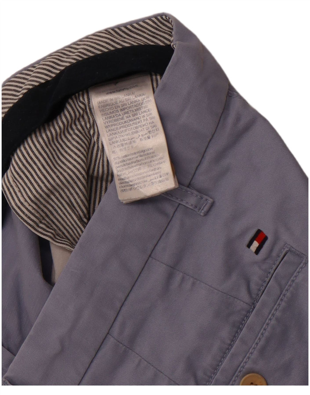 Мужские шорты чинос Tommy Hilfiger W38 XL, синие, хлопок