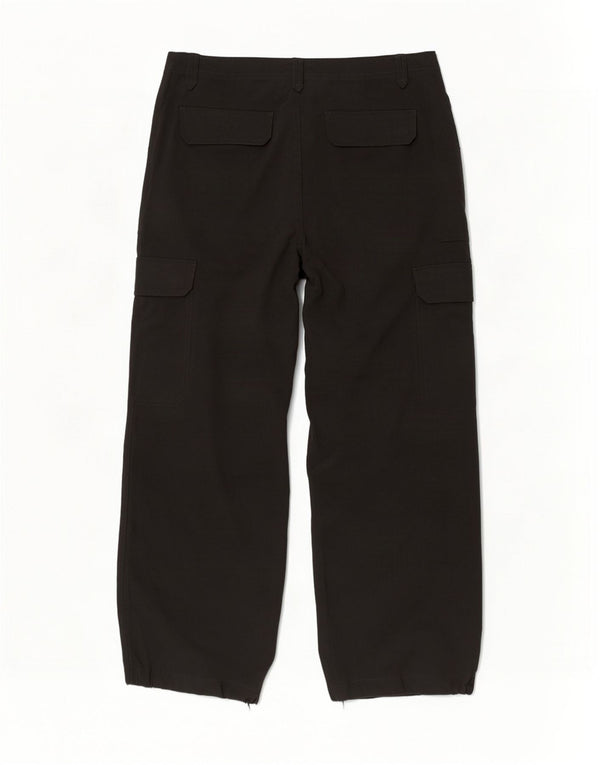 Женские широкие брюки карго Marks & Spencer UK 14, большие W32 L28, черные