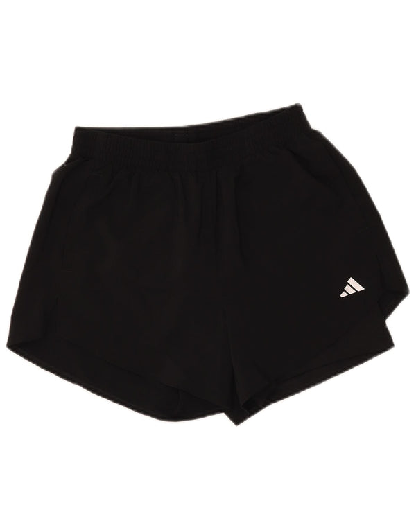 Женские спортивные шорты Adidas Regular Fit UK 8/10, маленькие черные из полиэстера