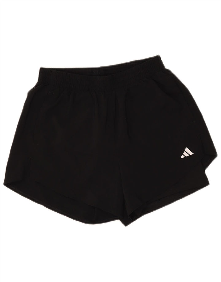 Женские спортивные шорты Adidas Regular Fit UK 8/10, маленькие черные из полиэстера