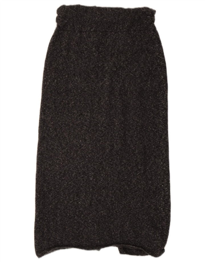 Massimo Dutti Женская трикотажная юбка миди маленькая W30 Серая в крапинку