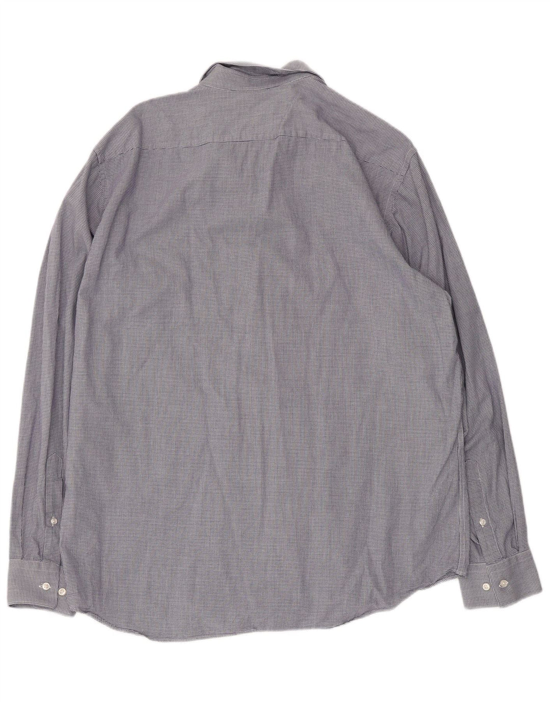 Мужская рубашка обычного кроя Hugo Boss, размер 44 17 1/2 XL, синяя с узором «гусиные лапки»