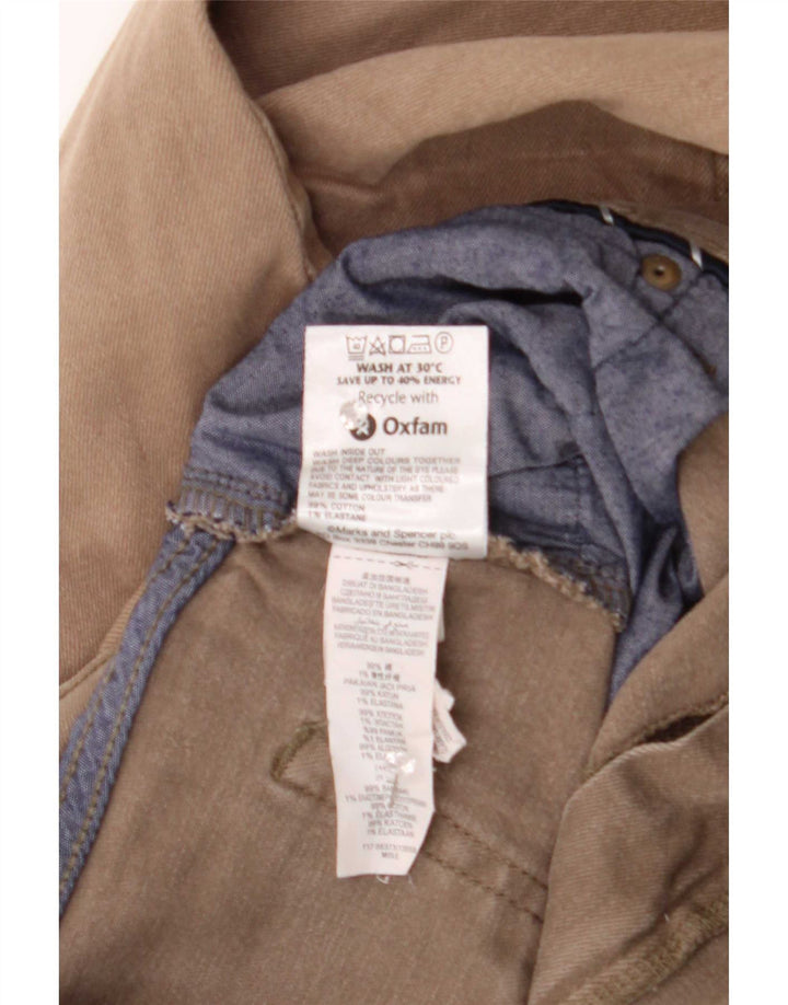 Мужские прямые джинсы Marks & Spencer W38 L31 коричневые, хлопок