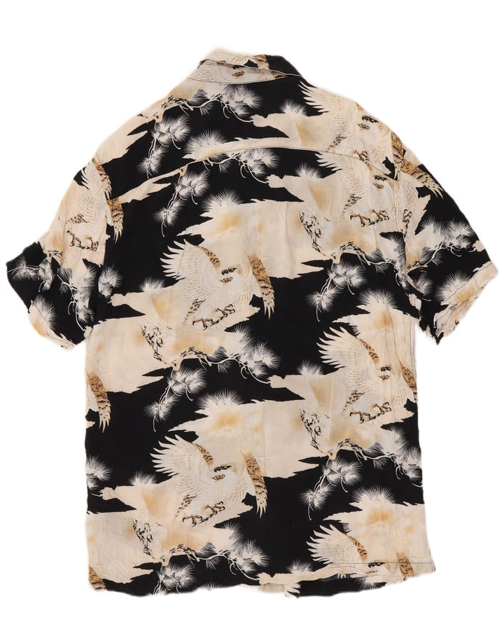 Мужская рубашка с рисунком All Saints, средний цвет, вискоза с цветными блоками