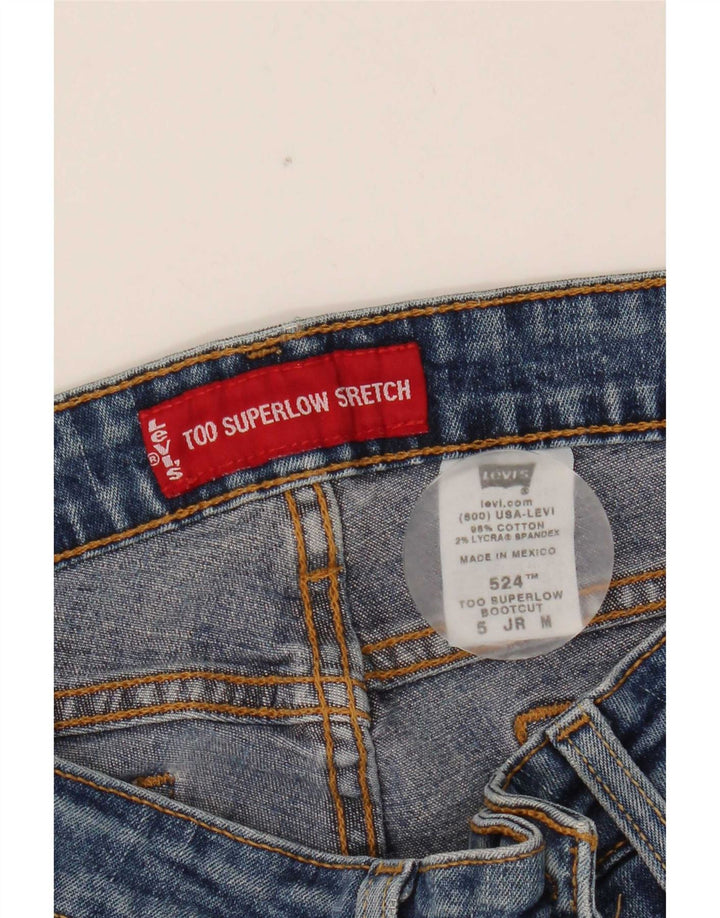 Женские джинсы Levi's 524 Super Low Bootcut, средние W30 L30, синие, хлопок